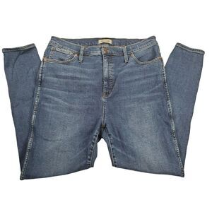 Madewell Womens 34 10" High Rise Skinny Blue Jeans